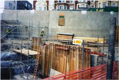 Coombs site. Outer walls now complete.